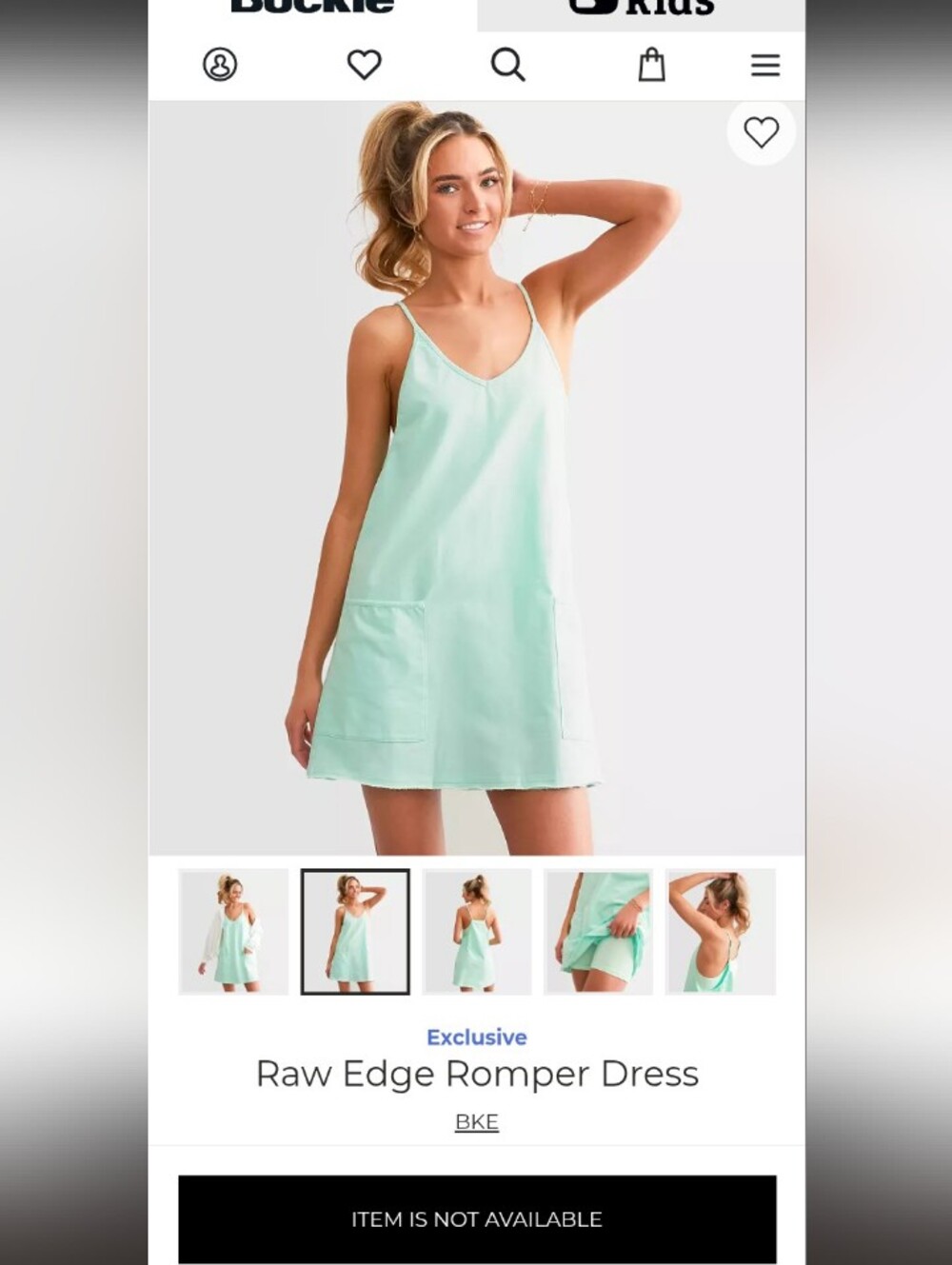 NWT BKE SIZE XL Mint Romper Dress SOLD OUT ONLINE